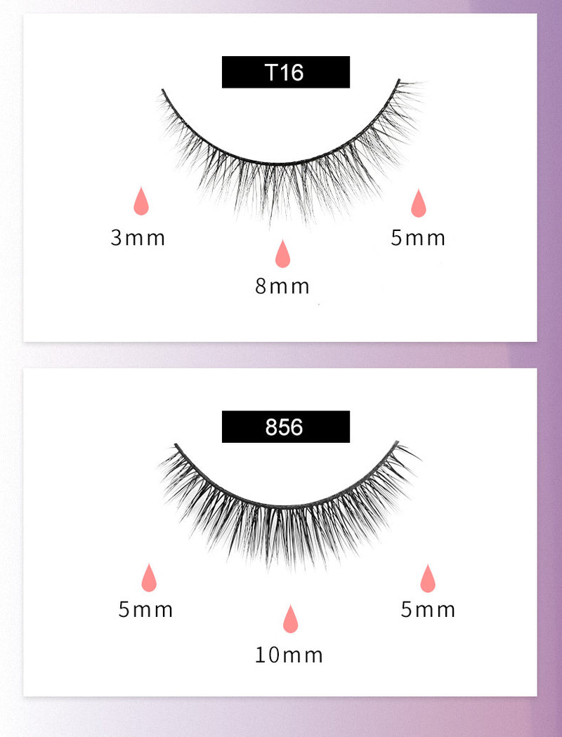 Reusable Magnetic Self-Adhesive Eyelashes No Eyeliner or Glue Needed False Lashes Stable and Easy to Put on Natural Look and Waterproof Fake Eyelashes