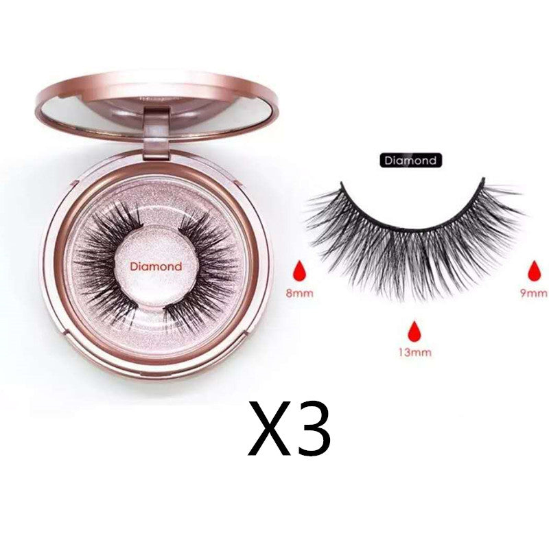 Reusable Magnetic Self-Adhesive Eyelashes No Eyeliner or Glue Needed False Lashes Stable and Easy to Put on Natural Look and Waterproof Fake Eyelashes